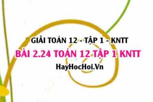 Giải 2.24 Toán 12 tập 1 SGK Kết nối tri thức
